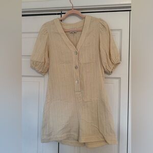 Women's Cream Jumpsuit Size S